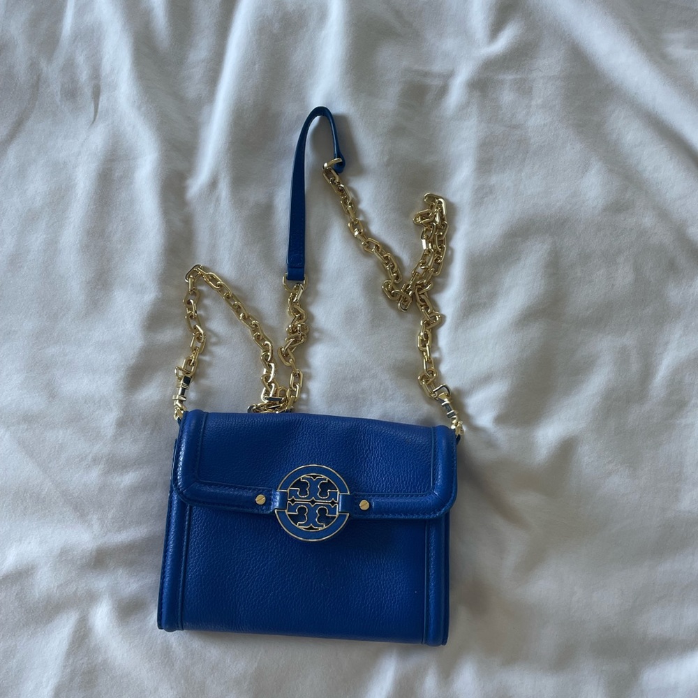 Blue Tory Burch Crossbody